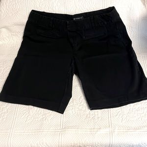 INC Black Bermuda Shorts. Flat front & back pockets.  Belt loop waist. Size 12